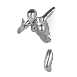 Figurative|Wall Art^Statues & Sculptures Infinity Woman 28cm Silver Resin Wall Sculpture