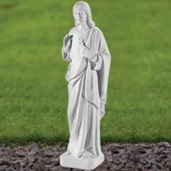 Jesus^Statues & Sculptures Jesus Christ 40cm Marble Resin Garden Statue