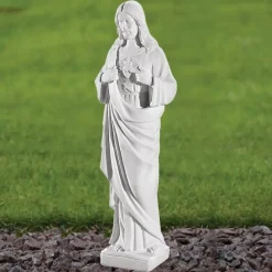 Jesus^Statues & Sculptures Jesus Christ 37cm Marble Resin Garden Statue