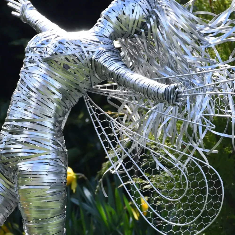 Fairies^Statues & Sculptures Kaida Fairy 90cm Metal Wire Garden Sculpture