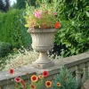 Large|Round^Statues & Sculptures Kensington Urn Stone Garden Planter