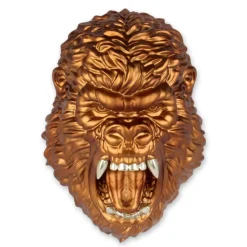 Wall Art|Animals^Statues & Sculptures King Gorilla 43cm Bronze Resin Wall Sculpture