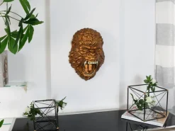 Wall Art|Animals^Statues & Sculptures King Gorilla 43cm Bronze Resin Wall Sculpture
