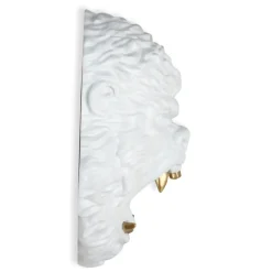 Wall Art|Animals^Statues & Sculptures King Gorilla 43cm White Resin Wall Sculpture