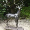 Stags & Deers^Statues & Sculptures Large Deer Left Facing Stag Bronze Metal Garden Statue