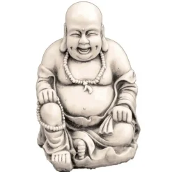 Buddha^Statues & Sculptures Laughing Buddha Antique Stone Garden Statue