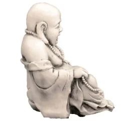 Buddha^Statues & Sculptures Laughing Buddha Antique Stone Garden Statue