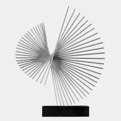 Table Top|Abstract^Statues & Sculptures Linear Motion 64cm Silver Metal Indoor Sculpture