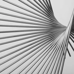 Table Top|Abstract^Statues & Sculptures Linear Motion 64cm Silver Metal Indoor Sculpture