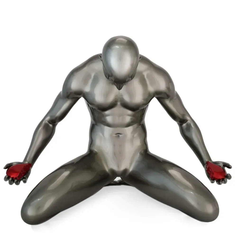 Figurative|Table Top^Statues & Sculptures Lost Affection 32cm Anthracite Resin Indoor Sculpture