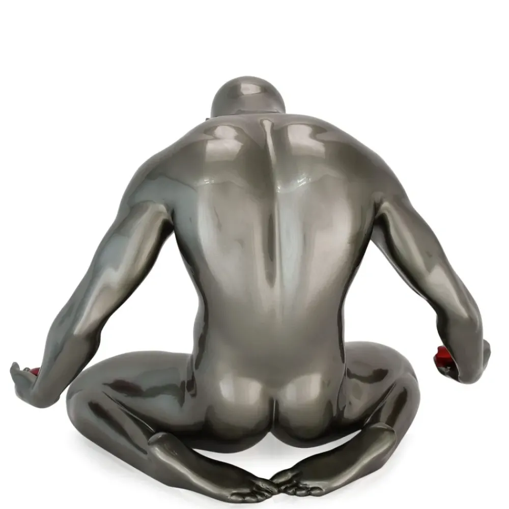 Figurative|Table Top^Statues & Sculptures Lost Affection 32cm Anthracite Resin Indoor Sculpture