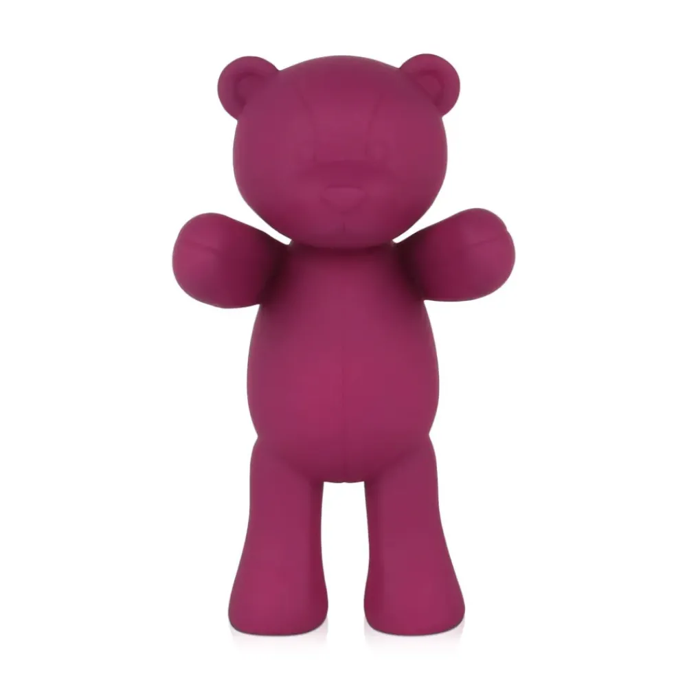 Table Top|Animals^Statues & Sculptures Love Bear 29cm Fuchsia Resin Indoor Sculpture
