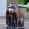 Cats^Statues & Sculptures Love Cats Bronze Resin Garden Ornament