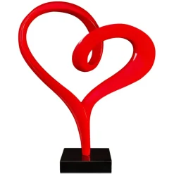 Floor Standing|Abstract^Statues & Sculptures Love Flux 73cm Red Resin Indoor Sculpture