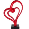 Floor Standing|Abstract^Statues & Sculptures Love Fusion 73cm Red Resin Indoor Sculpture