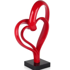 Floor Standing|Abstract^Statues & Sculptures Love Fusion 73cm Red Resin Indoor Sculpture