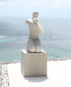 Contemporary^Statues & Sculptures Loved One Contemporary Stone Garden Sculpture