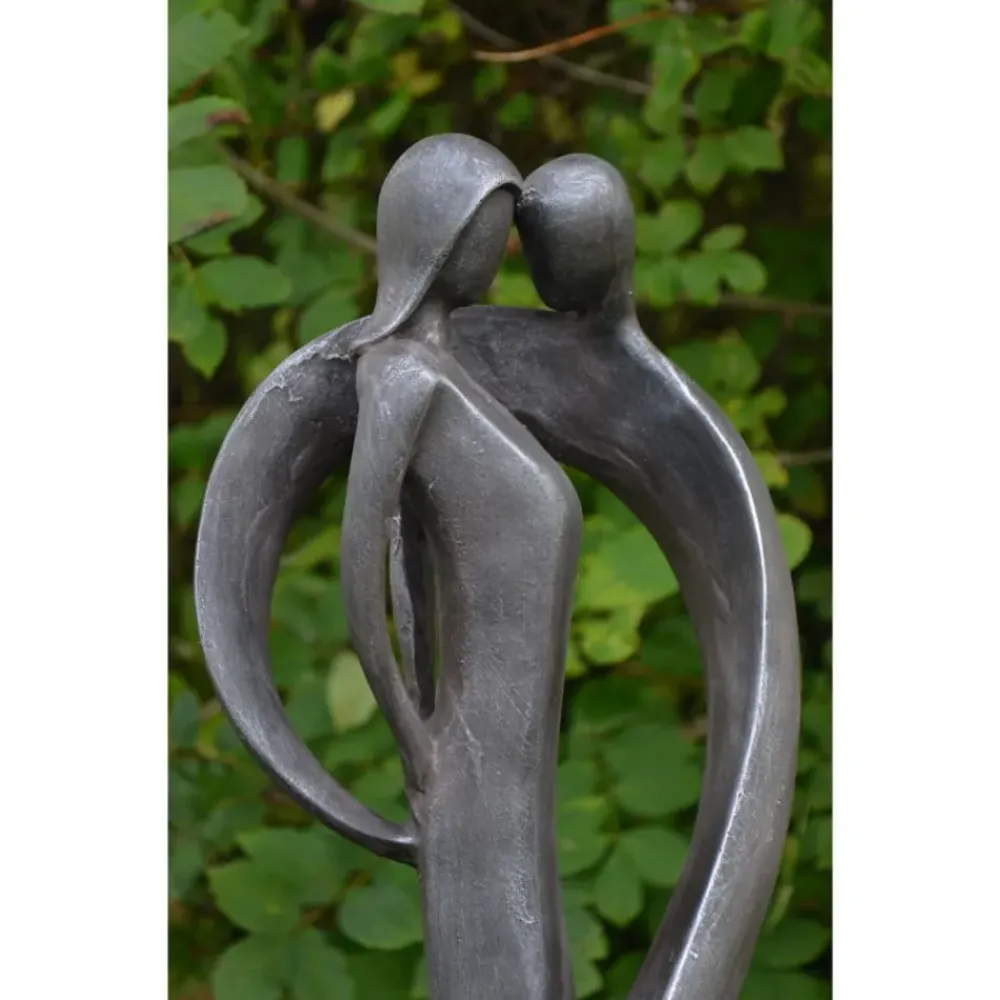 Modern^Statues & Sculptures Loving Kiss Modern Poly Resin Garden Statue