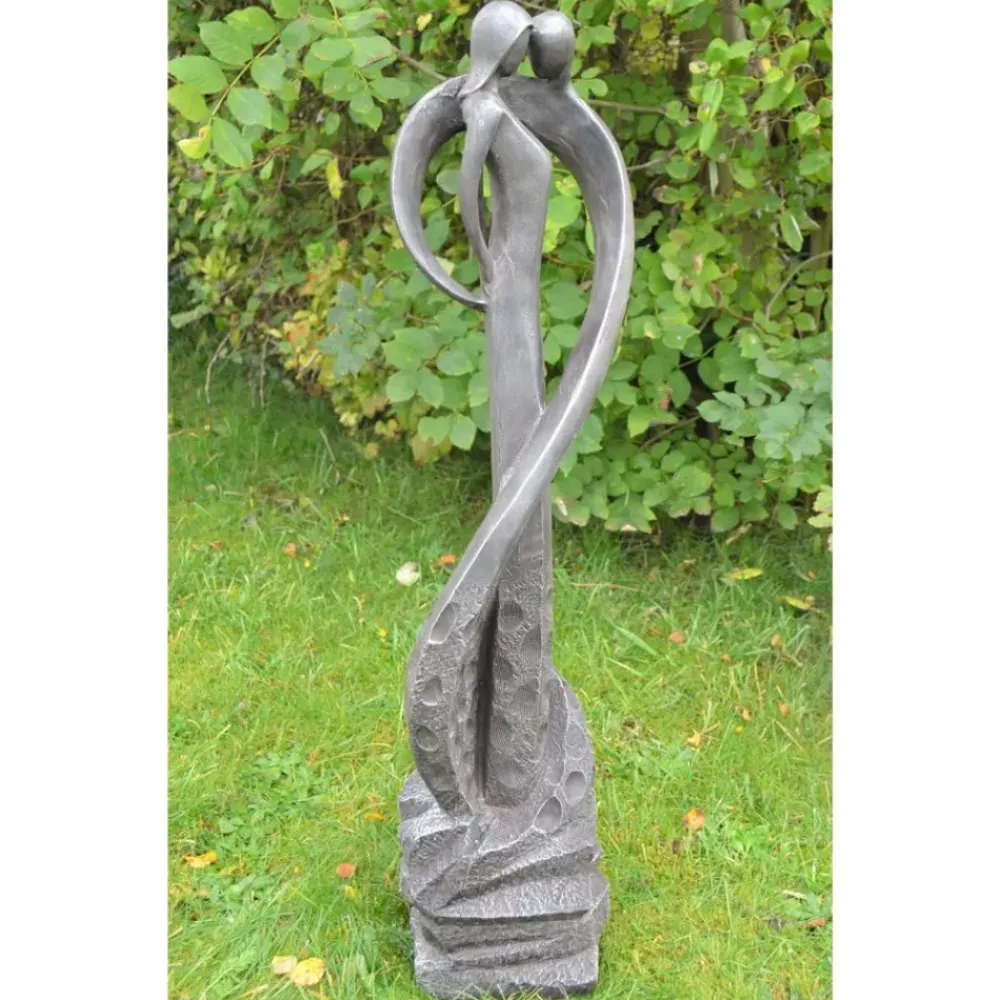 Modern^Statues & Sculptures Loving Kiss Modern Poly Resin Garden Statue