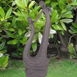 Modern^Statues & Sculptures Loving Mother 80cm Modern Poly Resin Garden Statue