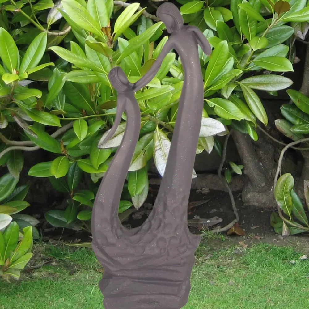 Modern^Statues & Sculptures Loving Mother 80cm Modern Poly Resin Garden Statue