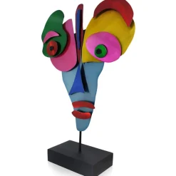 Table Top|Abstract^Statues & Sculptures Lucid Visage 59cm Abstract Metal Indoor Sculpture