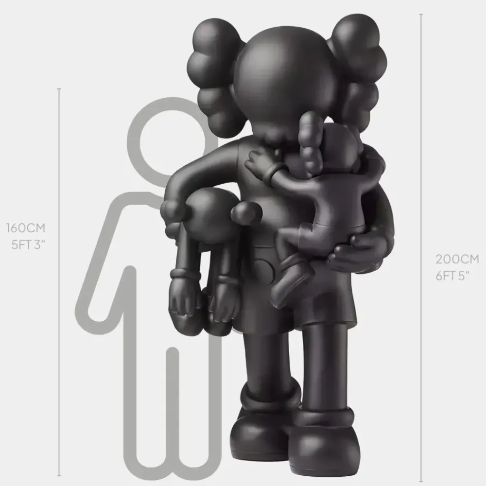 Giant|Figurative^Statues & Sculptures Lucify Go 200cm Black Resin Indoor Sculpture