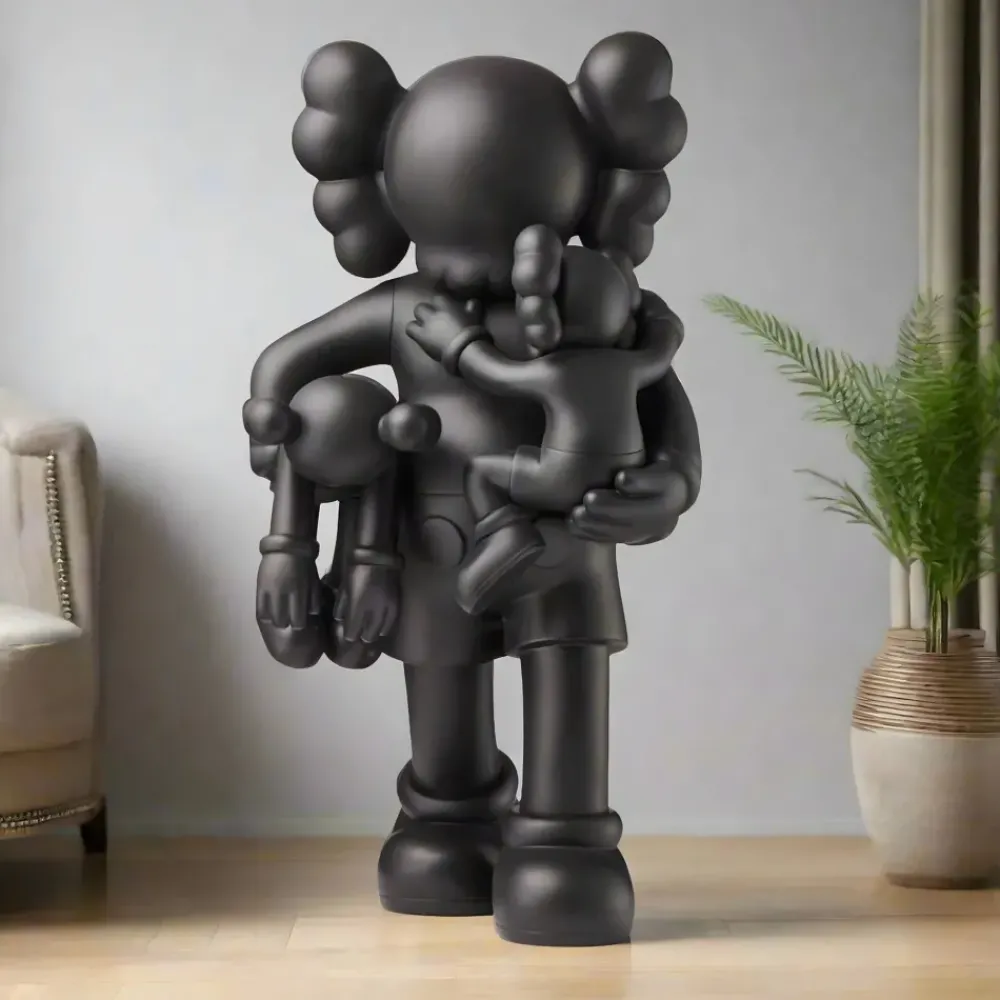 Giant|Figurative^Statues & Sculptures Lucify Go 200cm Black Resin Indoor Sculpture