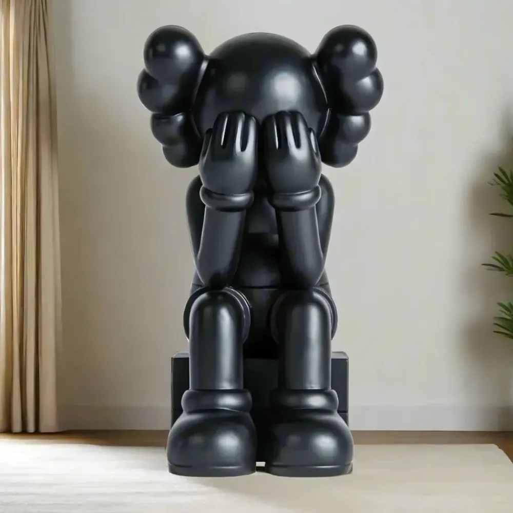 Giant|Figurative^Statues & Sculptures Lucify Hide 163cm Black Resin Indoor Sculpture