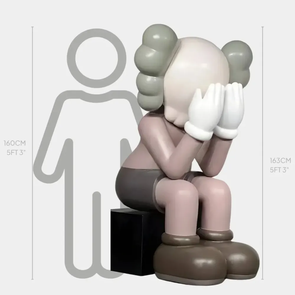 Giant|Figurative^Statues & Sculptures Lucify Hide 163cm Brown Resin Indoor Sculpture