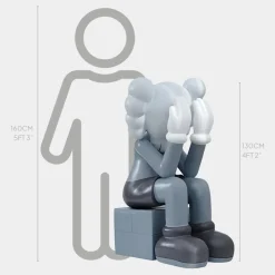 Figurative|Floor Standing^Statues & Sculptures Lucify Hide 130cm Grey Resin Indoor Sculpture