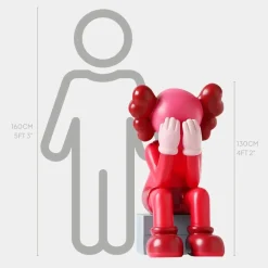 Figurative|Floor Standing^Statues & Sculptures Lucify Hide 130cm Red Resin Indoor Sculpture