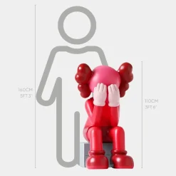 Figurative|Floor Standing^Statues & Sculptures Lucify Hide 110cm Red Resin Indoor Sculpture