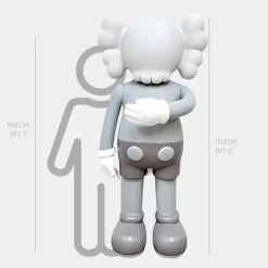 Giant|Figurative^Statues & Sculptures Lucify Motion 170cm Grey Resin Indoor Sculpture v2