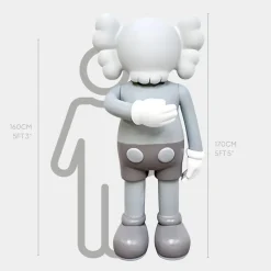 Giant|Figurative^Statues & Sculptures Lucify Motion 170cm Grey Resin Indoor Sculpture v1