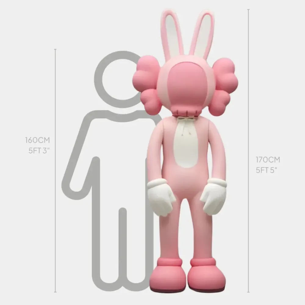 Giant|Floor Standing^Statues & Sculptures Lucify Rabbit 170cm Pink Resin Indoor Sculpture