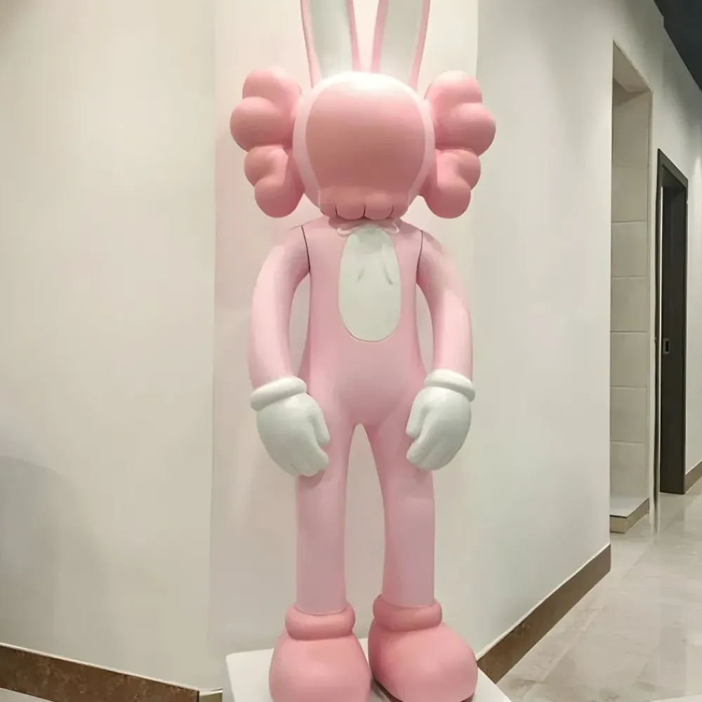 Giant|Floor Standing^Statues & Sculptures Lucify Rabbit 170cm Pink Resin Indoor Sculpture