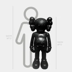 Figurative|Floor Standing^Statues & Sculptures Lucify Seek 135cm Cosmic Black Resin Indoor Sculpture