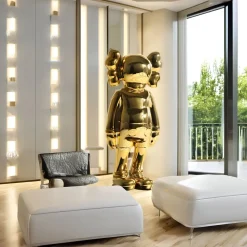 Figurative|Floor Standing^Statues & Sculptures Lucify Seek 135cm Gold Resin Indoor Sculpture