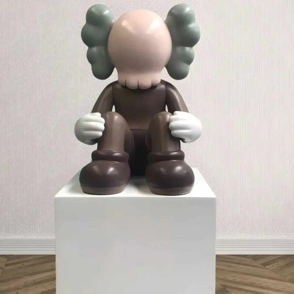 Figurative|Floor Standing^Statues & Sculptures Lucify Silence 92cm Brown Resin Indoor Sculpture