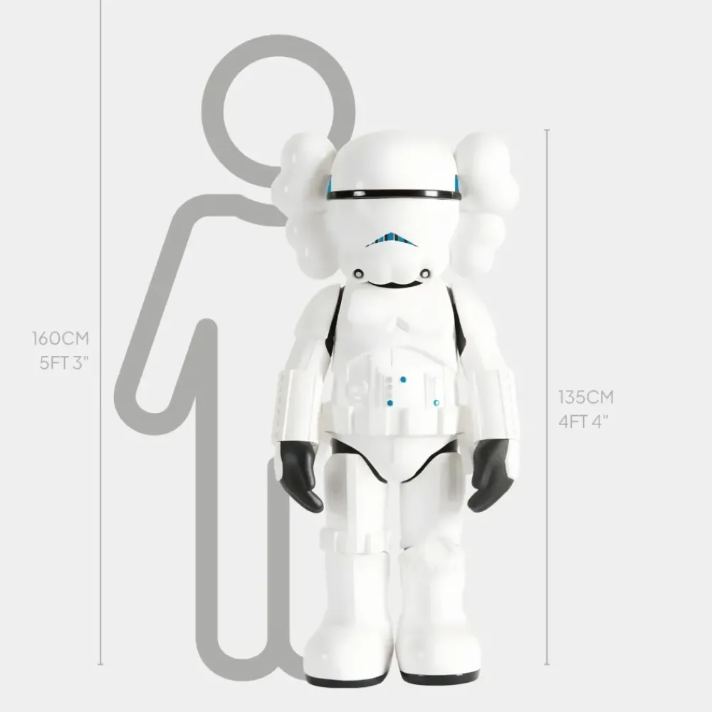 Figurative|Floor Standing^Statues & Sculptures Lucify Trooper 135cm Black Resin Indoor Sculpture