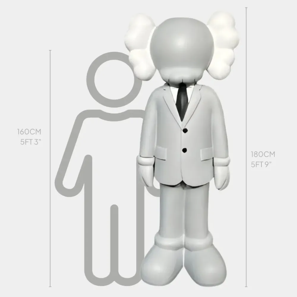 Giant|Figurative^Statues & Sculptures Lucify Vogue 180cm Grey Resin Indoor Sculpture