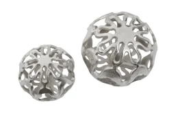 Table Top|Abstract^Statues & Sculptures Lumi Spheres 21cm Silver Metal Indoor Sculptures
