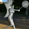 Fairies^Statues & Sculptures Luna Fairy Metal Wire Garden Sculpture
