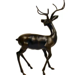 Stags & Deers^Statues & Sculptures Majestic Deer Bronze Metal Garden Statue