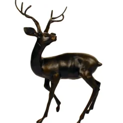 Stags & Deers^Statues & Sculptures Majestic Deer Bronze Metal Garden Statue