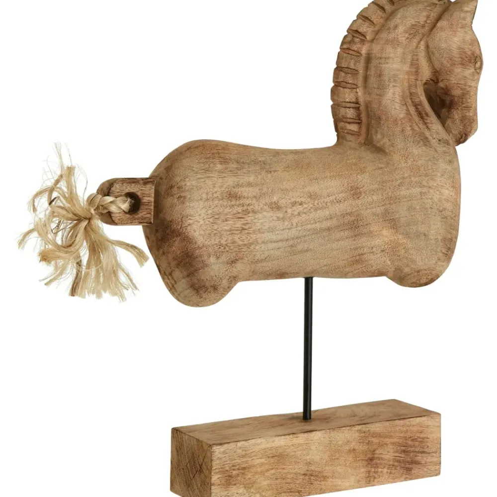 Table Top|Animals^Statues & Sculptures Majestic Horse 50cm Wood Indoor Statue