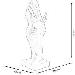 Floor Standing|Animals^Statues & Sculptures Majestic Horse Head 151cm Blu Blue Resin Sculpture