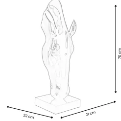 Floor Standing|Animals^Statues & Sculptures Majestic Horse Head 70cm Blu Blue Resin Sculpture