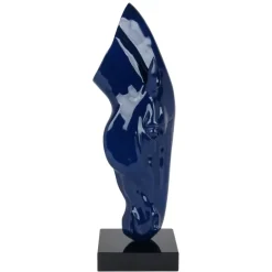 Floor Standing|Animals^Statues & Sculptures Majestic Horse Head 70cm Blue Resin Indoor Sculpture